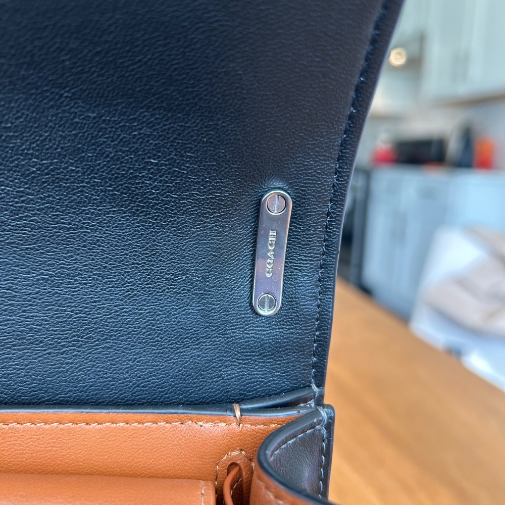 Coach Bandit Shoulder Bag in Black with Silver Hardware - Picture 11 of 13